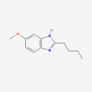 molecular formula C12H16N2O B8579329 2-Butyl-6-methoxybenzimidazole CAS No. 127007-39-0