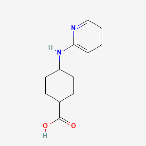 molecular formula C12H16N2O2 B8579394 cis-4-(Pyridin-2-ylamino)cyclohexanecarboxylic acid 