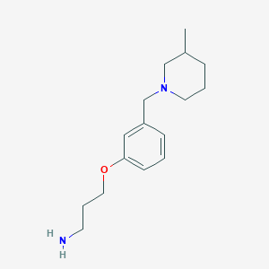 3-{3-[(3-Methylpiperidin-1-yl)methyl]phenoxy}propan-1-amine