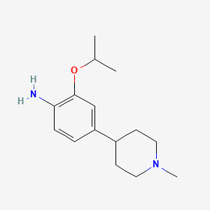 4-(1-Methylpiperidin-4-yl)-2-(propan-2-yloxy)aniline