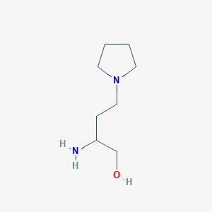 2-Amino-4-pyrrolidin-1-ylbutan-1-ol