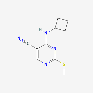 4-Cyclobutylamino-2-methylsulfanyl-pyrimidine-5-carbonitrile