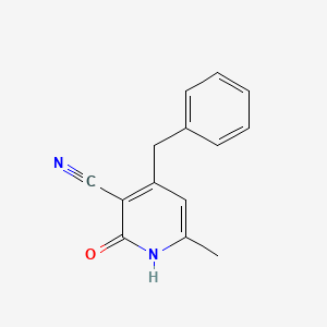 6-Methyl-2-oxo-4-(phenylmethyl)-1,2-dihydro-3-pyridinecarbonitrile