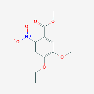 molecular formula C11H13NO6 B8579502 Methyl 4-ethoxy-5-methoxy-2-nitrobenzoate 