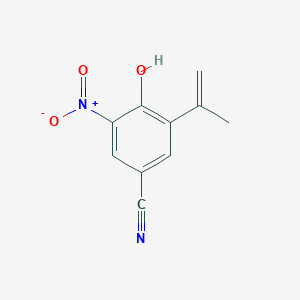 molecular formula C10H8N2O3 B8579504 4-Hydroxy-3-isopropenyl-5-nitrobenzonitrile 