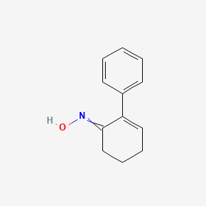 molecular formula C12H13NO B8579514 N-(2-phenylcyclohex-2-en-1-ylidene)hydroxylamine 