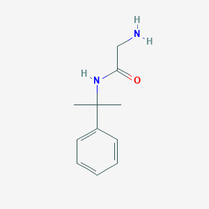 molecular formula C11H16N2O B8579524 N-(2-Phenylpropan-2-yl)glycinamide CAS No. 50333-34-1