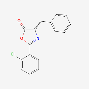 molecular formula C16H10ClNO2 B8579531 4-Benzylidene-2-(2-chlorophenyl)-1,3-oxazol-5-one CAS No. 40547-06-6