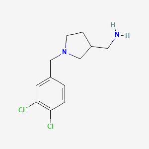 molecular formula C12H16Cl2N2 B8579564 3-Aminomethyl-1-(3,4-dichlorobenzyl)pyrrolidine 
