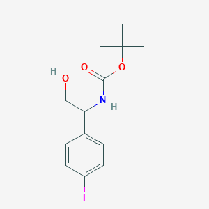 molecular formula C13H18INO3 B8579571 n-Boc-[2-hydroxy-1-(4-iodophenyl)ethyl]-amine 