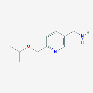 molecular formula C10H16N2O B8579613 3-Aminomethyl-6-(iso-propoxy)methyl-pyridine 