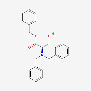 molecular formula C24H25NO3 B8579644 Benzyl dibenzyl-d-serinate 