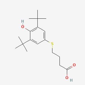 Butanoic acid, 4-[[3,5-bis(1,1-dimethylethyl)-4-hydroxyphenyl]thio]-