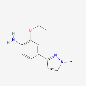 4-(1-methyl-1H-pyrazol-3-yl)-2-(propan-2-yloxy)aniline