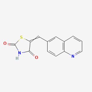 5-[(Quinolin-6-yl)methylidene]-1,3-thiazolidine-2,4-dione