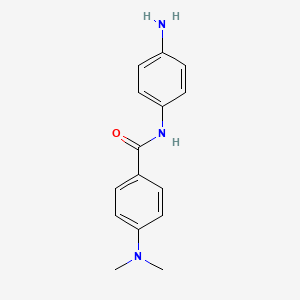 molecular formula C15H17N3O B8579839 4-(4-Dimethylaminobenzamido)aniline 