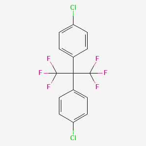 molecular formula C15H8Cl2F6 B8579927 2,2-bis(p-chlorophenyl)hexafluoropropane CAS No. 88964-96-9