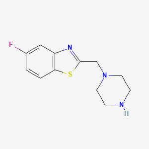 5-Fluoro-2-(piperazin-1-ylmethyl)-1,3-benzothiazole