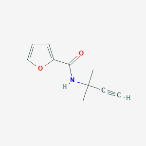 molecular formula C10H11NO2 B8580033 N-(1,1-Dimethylpropynyl)-2-furancarboxamide 