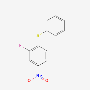 molecular formula C12H8FNO2S B8580034 3-Fluoro-4-(phenylthio)nitrobenzene 