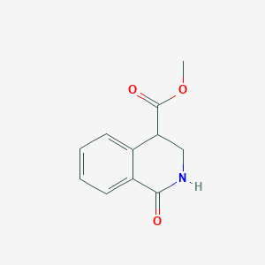 molecular formula C11H11NO3 B8580037 Methyl 1-oxo-1,2,3,4-tetrahydroisoquinoline-4-carboxylate 