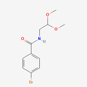 molecular formula C11H14BrNO3 B8580069 N-(2,2-Dimethoxyethyl)-4-bromobenzamide 