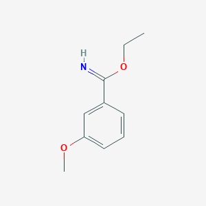 molecular formula C10H13NO2 B8580278 Ethyl 3-methoxybenzimidate 