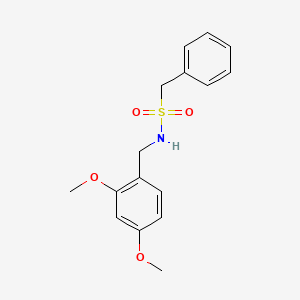 molecular formula C16H19NO4S B8580289 N-(2,4-Dimethoxybenzyl)-C-phenylmethanesulfonamide 