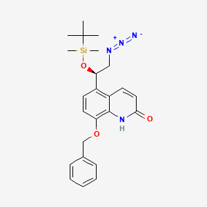 (R)-5-(2-Azido-1-((tert-butyldimethylsilyl)oxy)ethyl)-8-(benzyloxy)quinolin-2(1H)-one