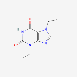 molecular formula C9H12N4O2 B8580375 3,7-Diethylxanthine CAS No. 53432-04-5