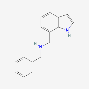 molecular formula C16H16N2 B8580413 Benzyl-(1H-indol-7-ylmethyl)amine 