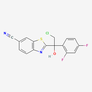 1-(2,4-Difluorophenyl)-1-(6-cyanobenzothiazol-2-YL)-2-chloroethanol