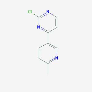 2-Chloro-4-(6-methylpyridin-3-yl)pyrimidine