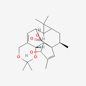 (4S,5R,6R,18R)-4,5-dihydroxy-3,8,8,15,15,18-hexamethyl-7,9-dioxapentacyclo[11.5.1.01,5.06,11.014,16]nonadeca-2,11-dien-19-one