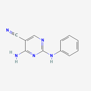 4-Amino-2-phenylamino-pyrimidine-5-carbonitrile