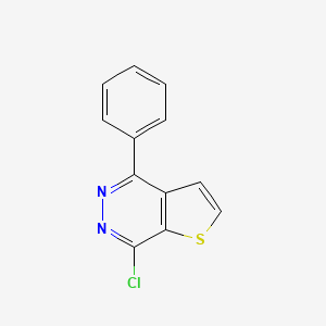 molecular formula C12H7ClN2S B8580633 7-chloro-4-phenylthieno[2,3-d]pyridazine 