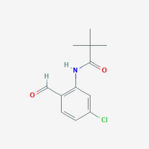 molecular formula C12H14ClNO2 B8580695 N-(5-Chloro-2-formylphenyl)-2,2-dimethylpropionamide 
