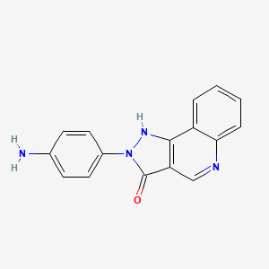 2-(4-Aminophenyl)-1,2-dihydro-3H-pyrazolo[4,3-c]quinolin-3-one