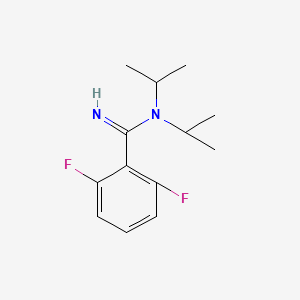 2,6-Difluoro-N,N-di(propan-2-yl)benzene-1-carboximidamide