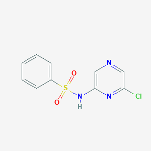 molecular formula C10H8ClN3O2S B8580751 N-(6-chloropyrazin-2-yl)benzenesulfonamide 