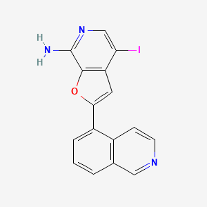 4-Iodo-2-(isoquinolin-5-yl)furo[2,3-c]pyridin-7-amine