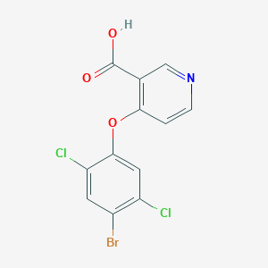 4-(4-Bromo-2,5-dichloro-phenoxy)-nicotinic acid