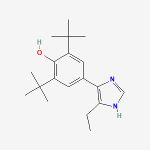 2,6-Di-tert-butyl-4-(5-ethyl-1H-imidazol-4-yl)phenol