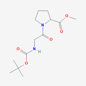 Methyl 1-[2-[(2-methylpropan-2-yl)oxycarbonylamino]acetyl]pyrrolidine-2-carboxylate