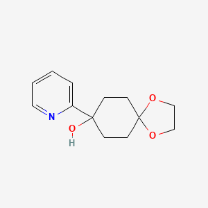 8-(2-Pyridinyl)-1,4-dioxaspiro[4.5]decan-8-ol