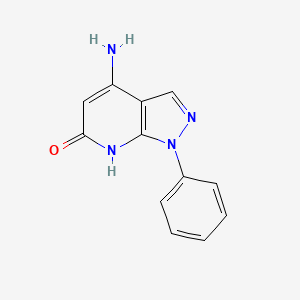 4-Amino-1,7-dihydro-1-phenylpyrazolo[3,4-b]pyridin-6-one
