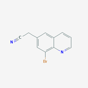 molecular formula C11H7BrN2 B8580858 8-bromo-6-Quinolineacetonitrile 