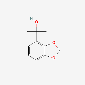 molecular formula C10H12O3 B8580886 1-(Benzo[1,3]dioxol-4-yl)-1-methylethanol 