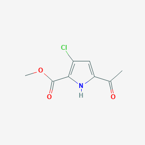 molecular formula C8H8ClNO3 B8581153 methyl 5-acetyl-3-chloro-1H-pyrrole-2-carboxylate 