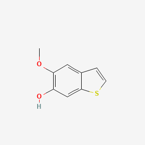 molecular formula C9H8O2S B8581186 5-methoxy-1-benzothiophen-6-ol 